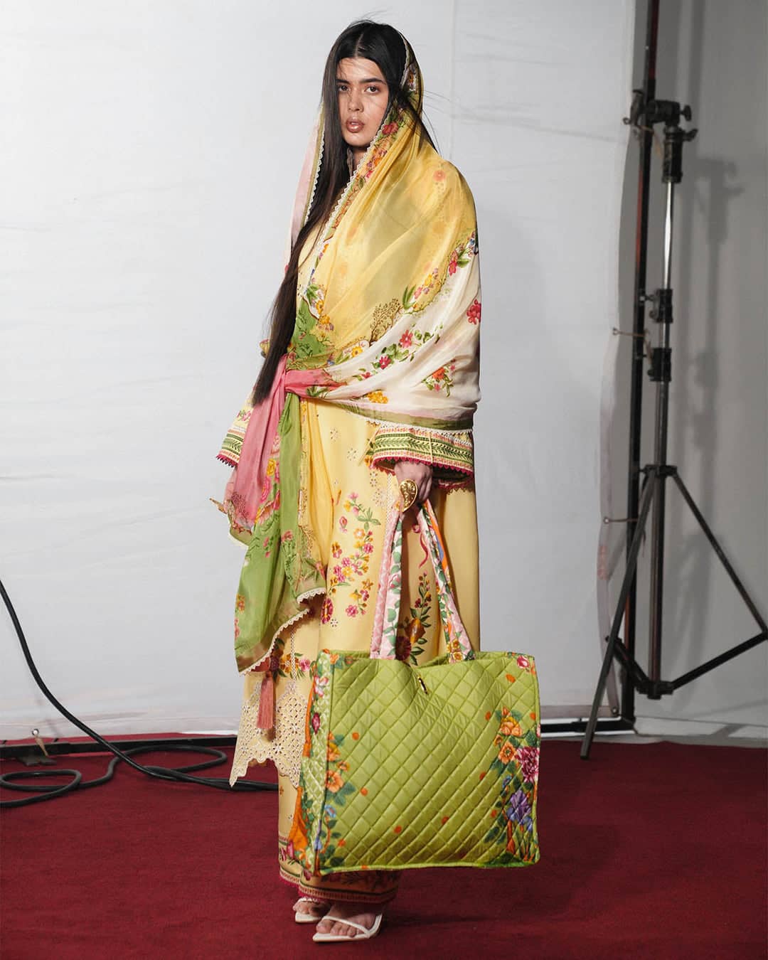 Jugnu Lahore Lawn/Butter Yellow