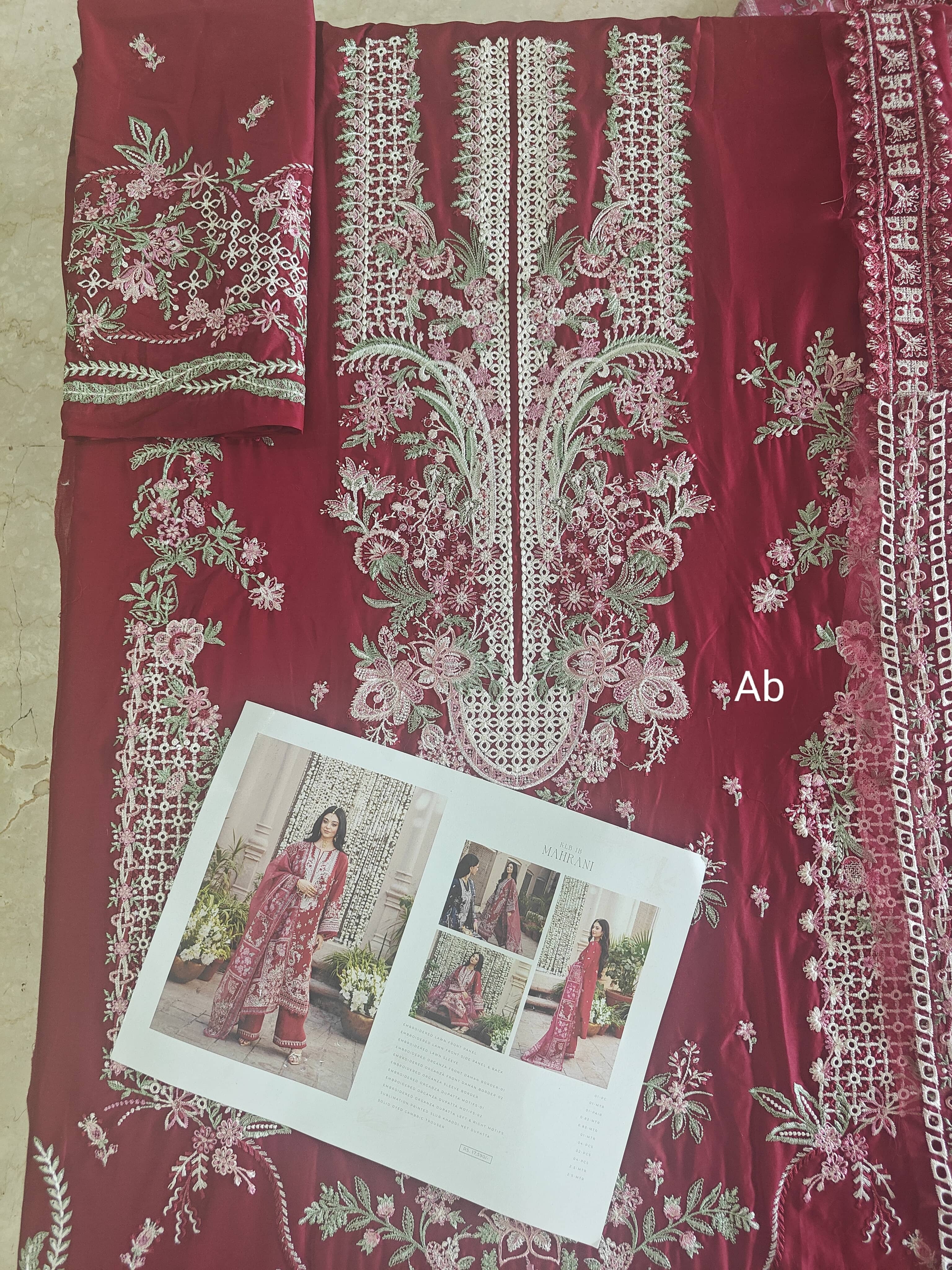 Sale‼️Open Pic/Kahf Premium Lawn 26/KLB-1B MAHRANI MAHRANI