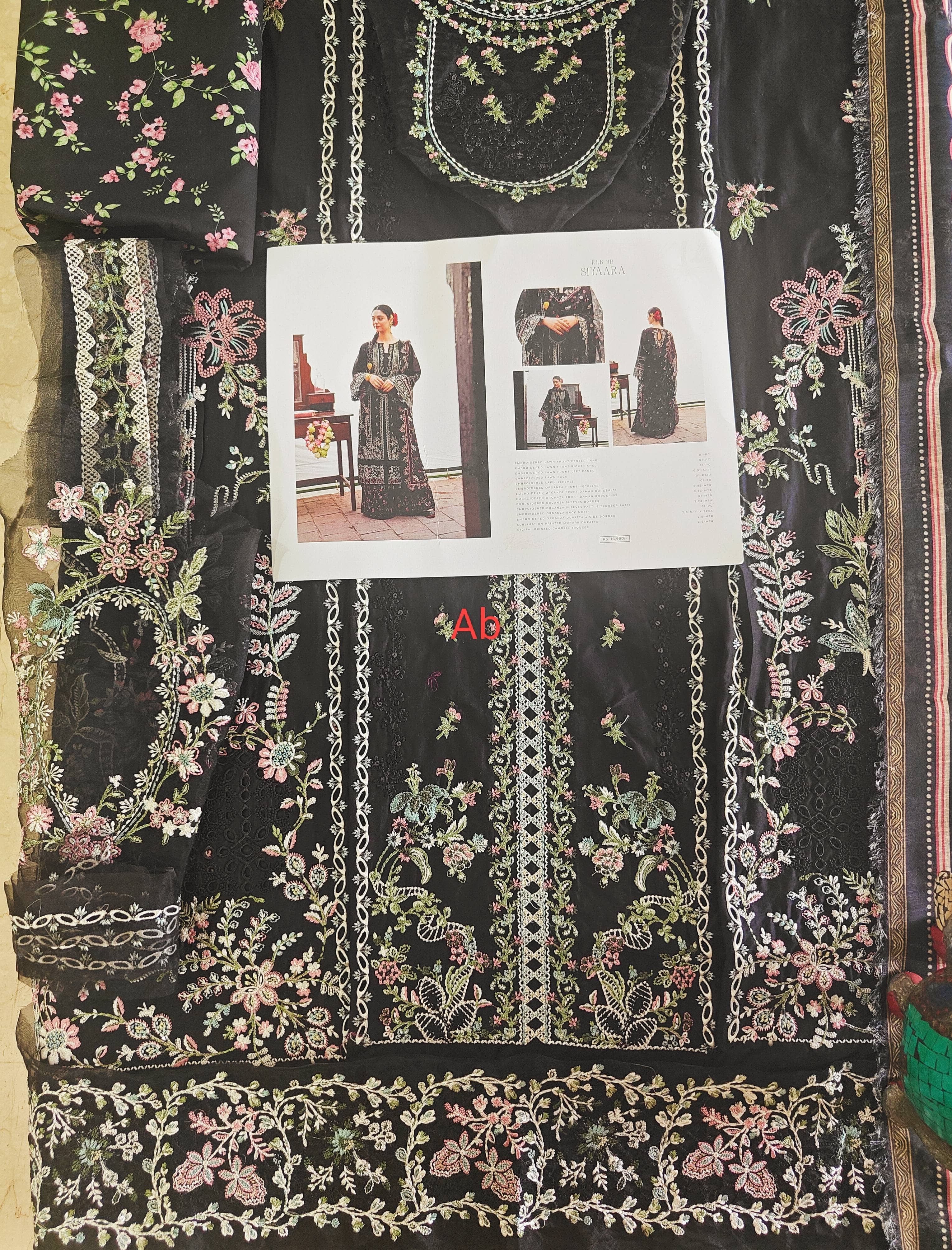 Sale‼️Open Pic/Kahf Premium Lawn 26/KLB-3B SIYAARA