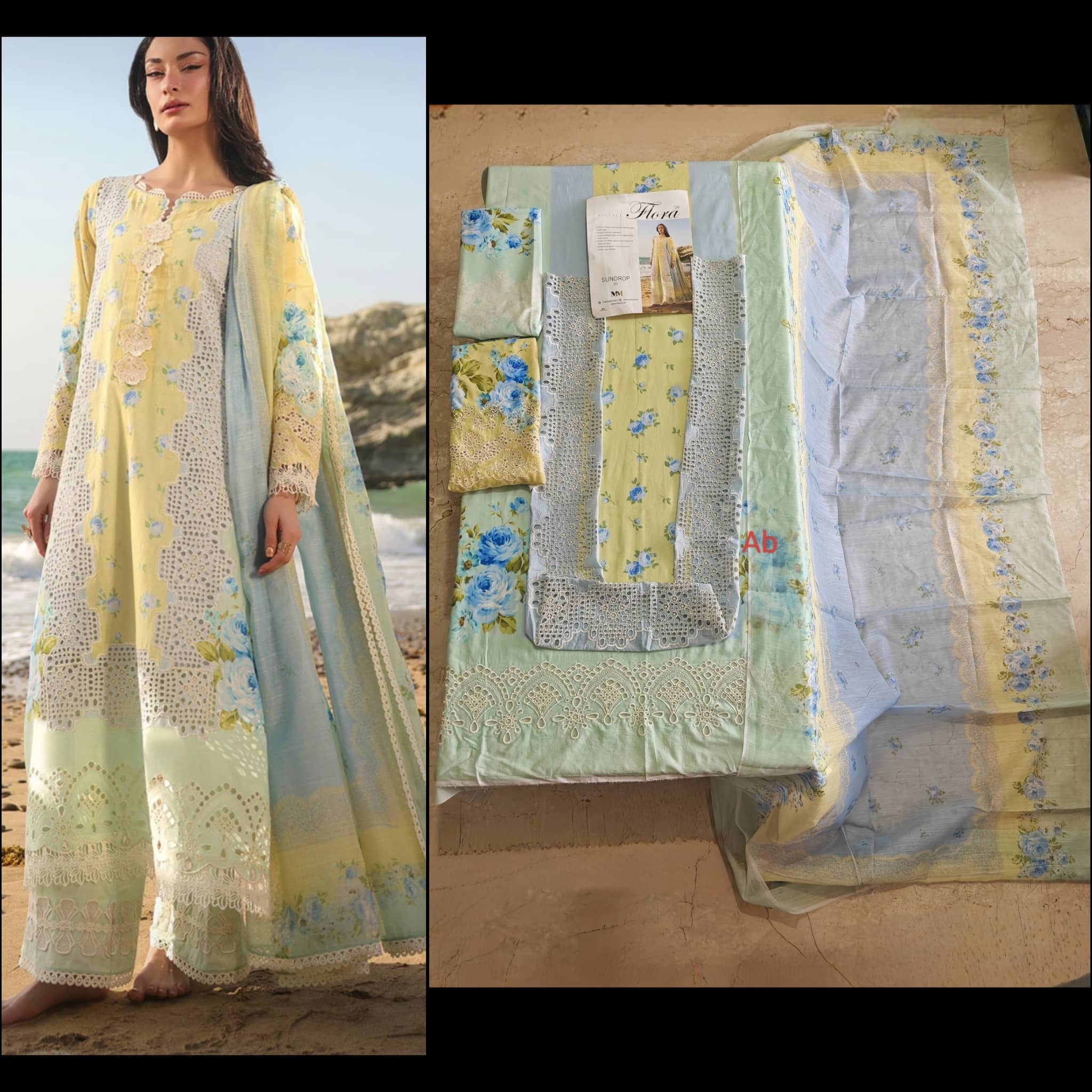 Sale‼️Manara Luxury Lawn 26/Sundrop/Lemon