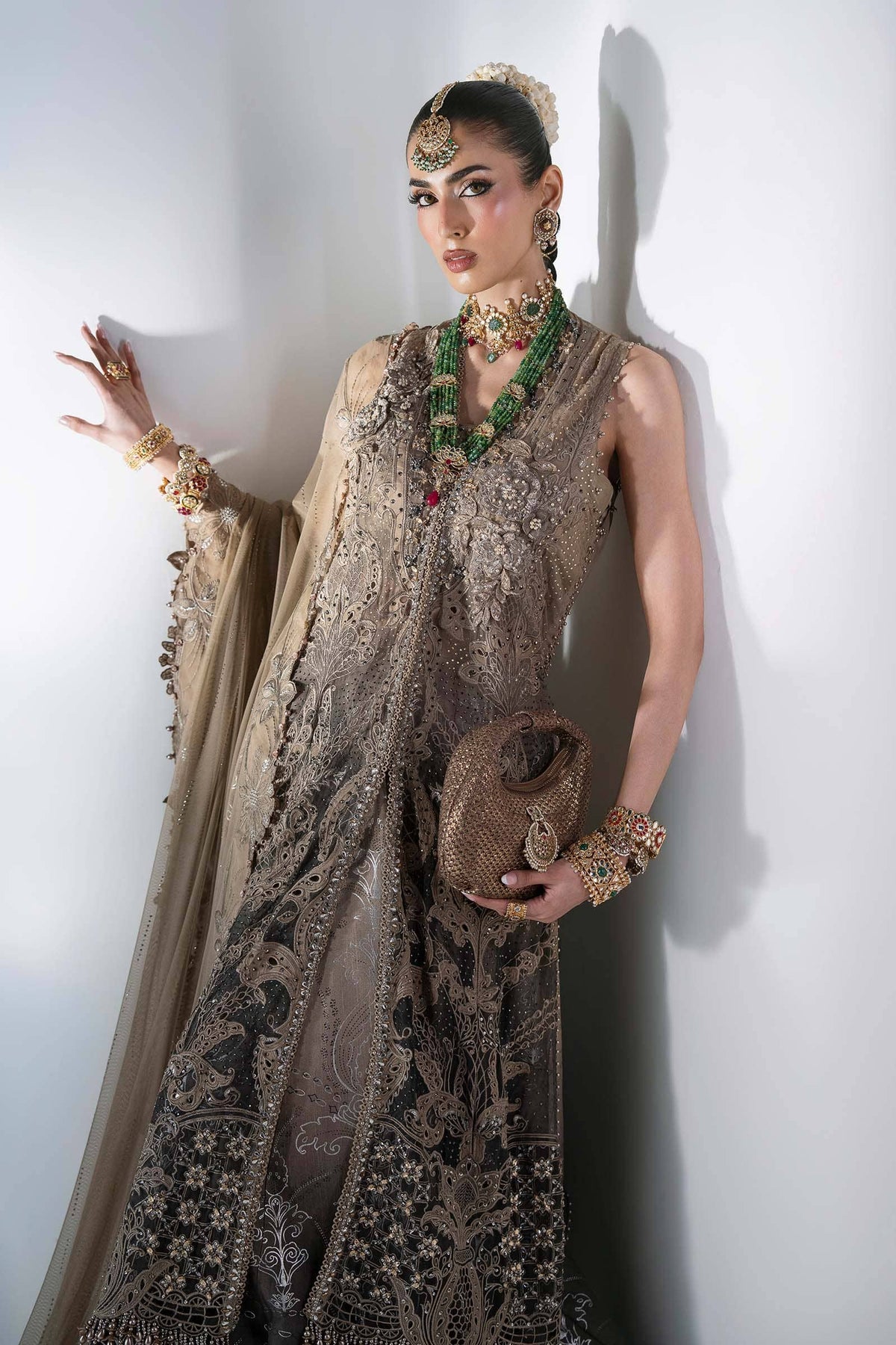 Hot🔥Seller/Maria B Mbroidered/BD-3102-Antique Bronze/Coffee & Grey