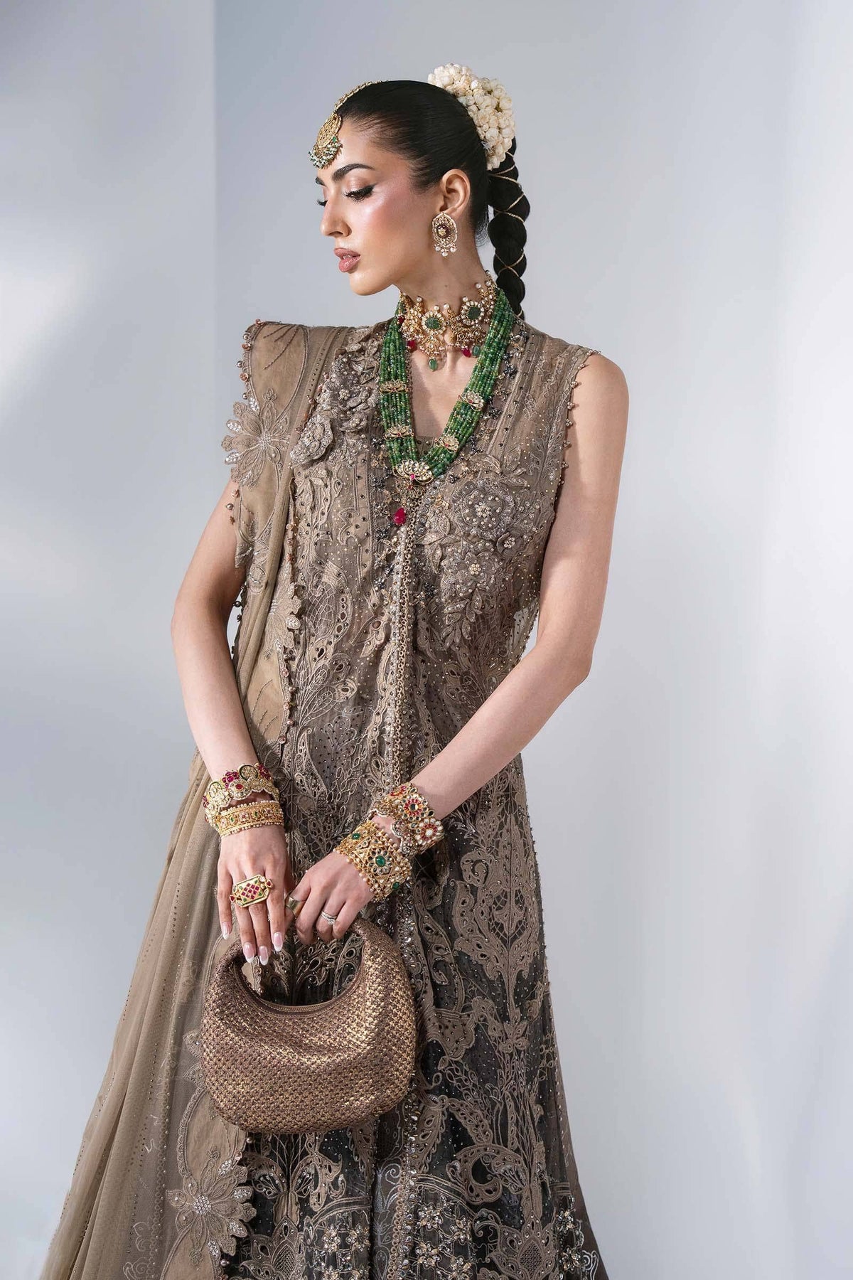 Hot🔥Seller/Maria B Mbroidered/BD-3102-Antique Bronze/Coffee & Grey