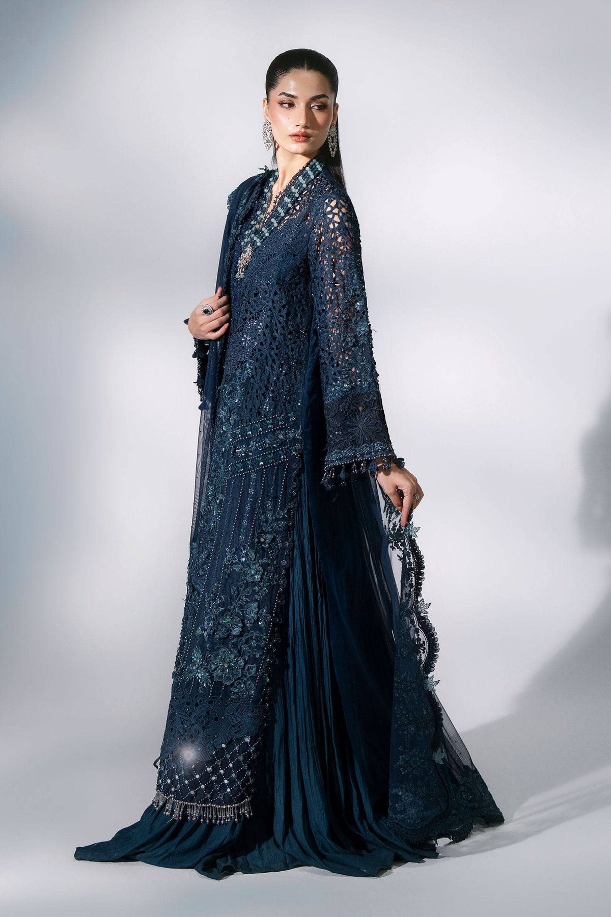 Hot🔥Seller/Maria B Mbroidered/BD-3106-Peacock Blue/Teal