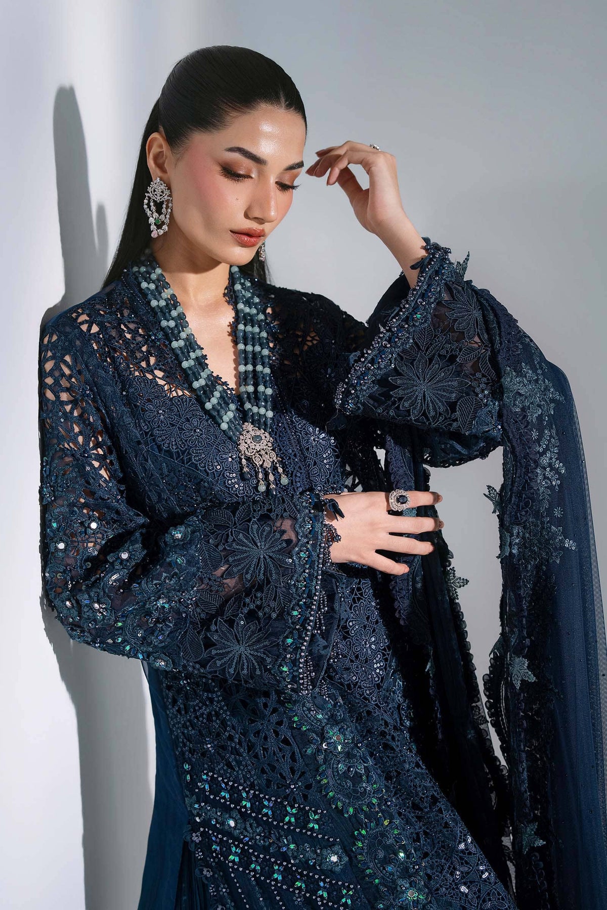 Hot🔥Seller/Maria B Mbroidered/BD-3106-Peacock Blue/Teal