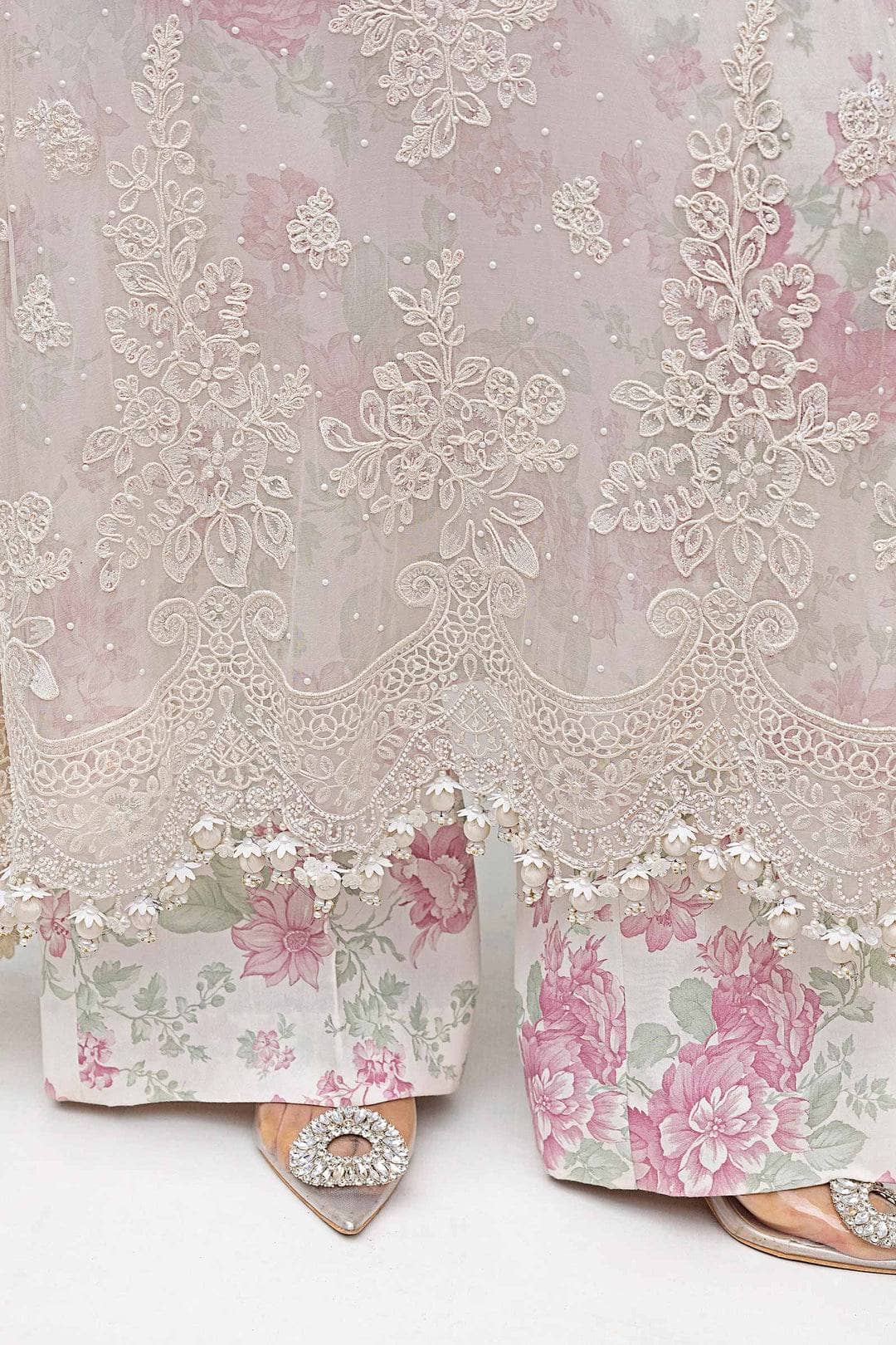 Restocked/Maria B Chiffon 25/MPC-25-101/Off White