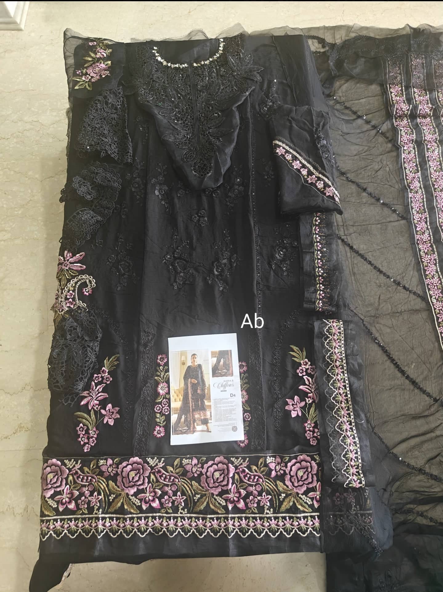 Maria B Chiffon open pics Open Pic/Maria B Chiffon 25/MPC-25-104/Black