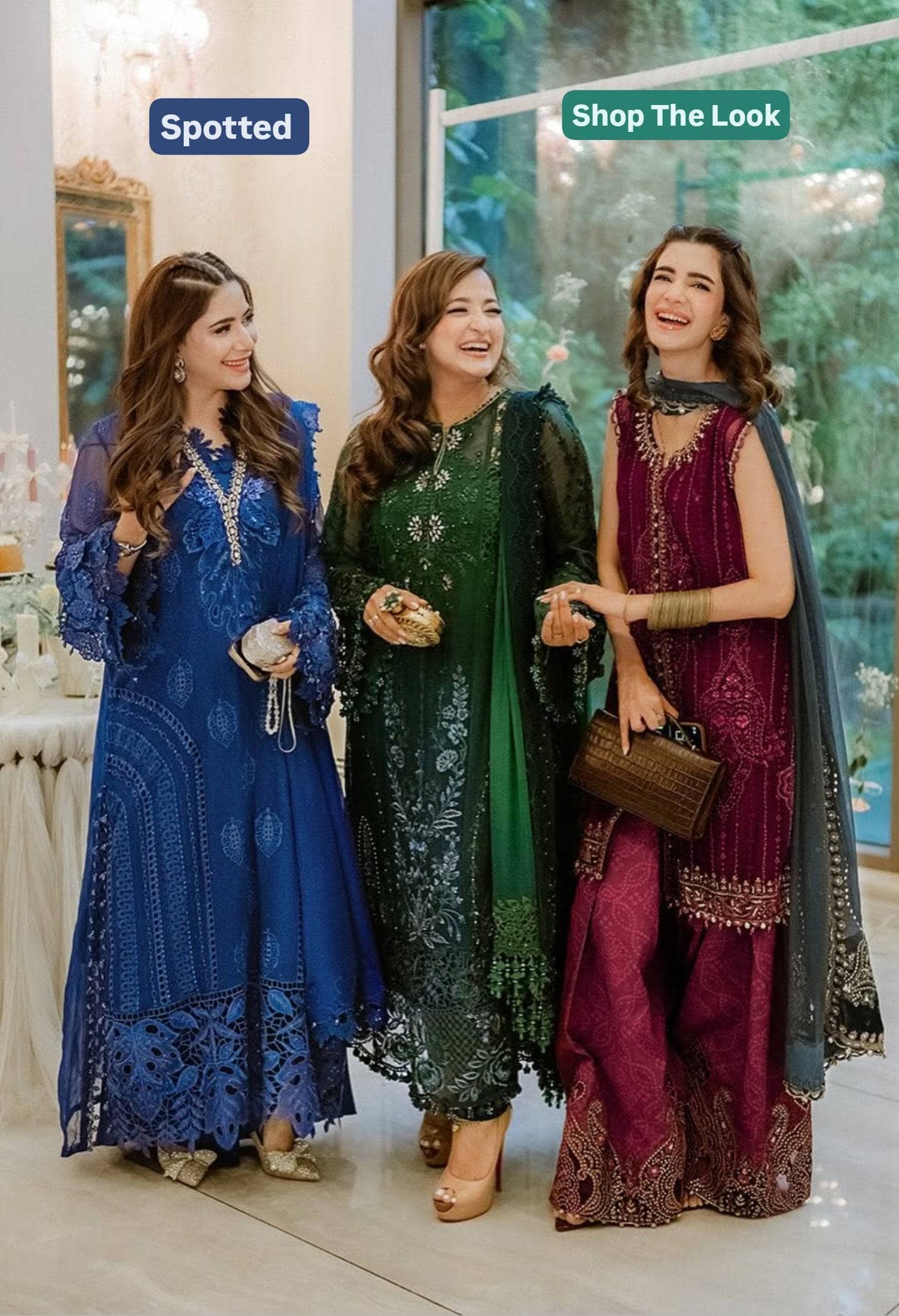 Spotted in Maria B Chiffon 25/MPC-25-103/Royal Blue