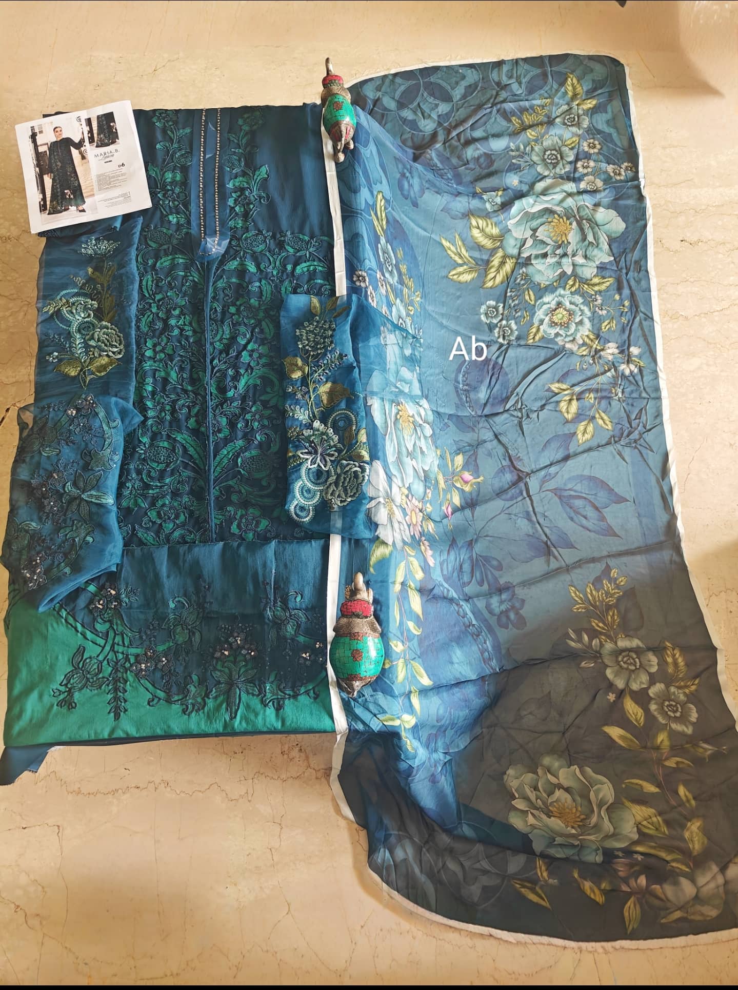 Open Open Pic/Sale‼️Maria B Eid Lawn 26/Vol 2/D-06/Sea Green