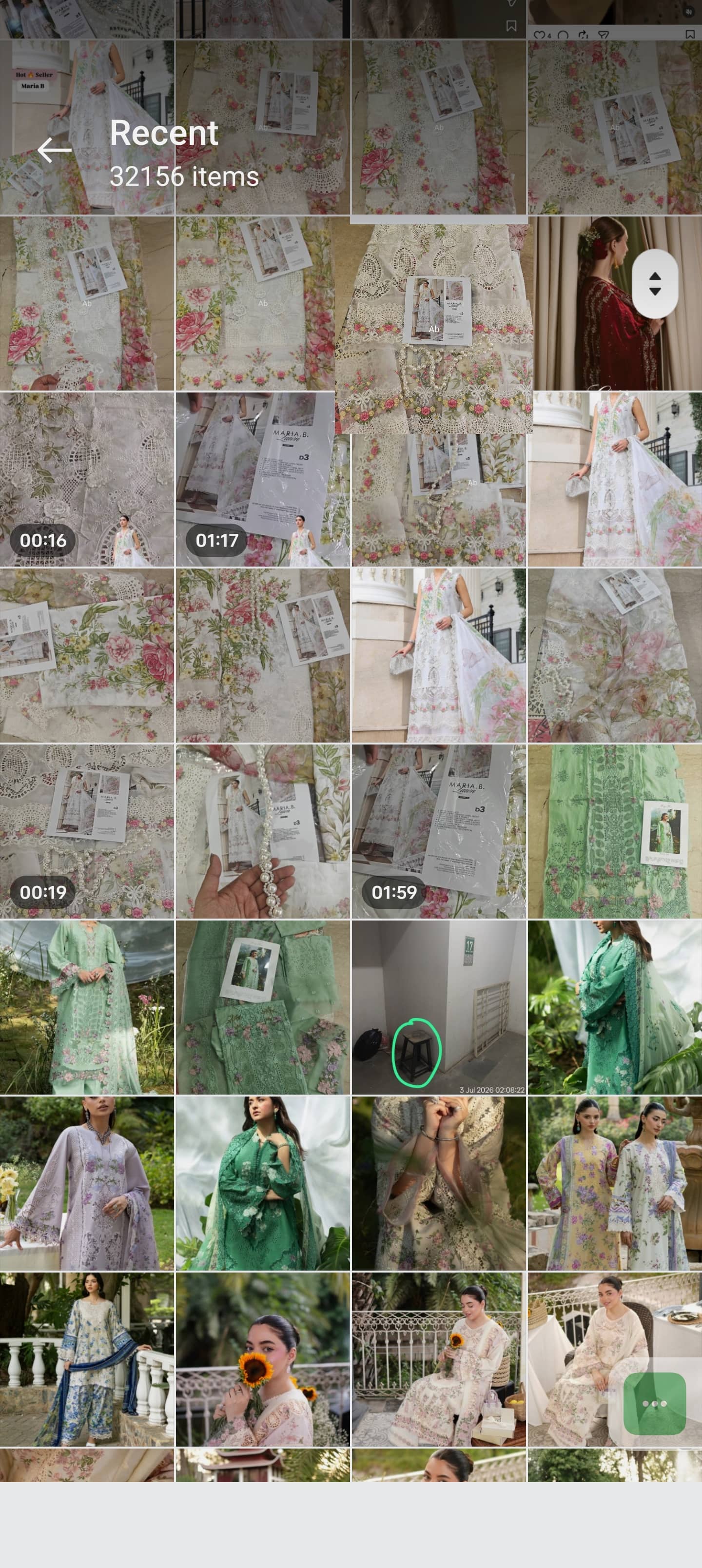 Open Pic/Hot🔥Seller‼️ Maria B Luxury Lawn 26/Vol 2/D-03/Off White