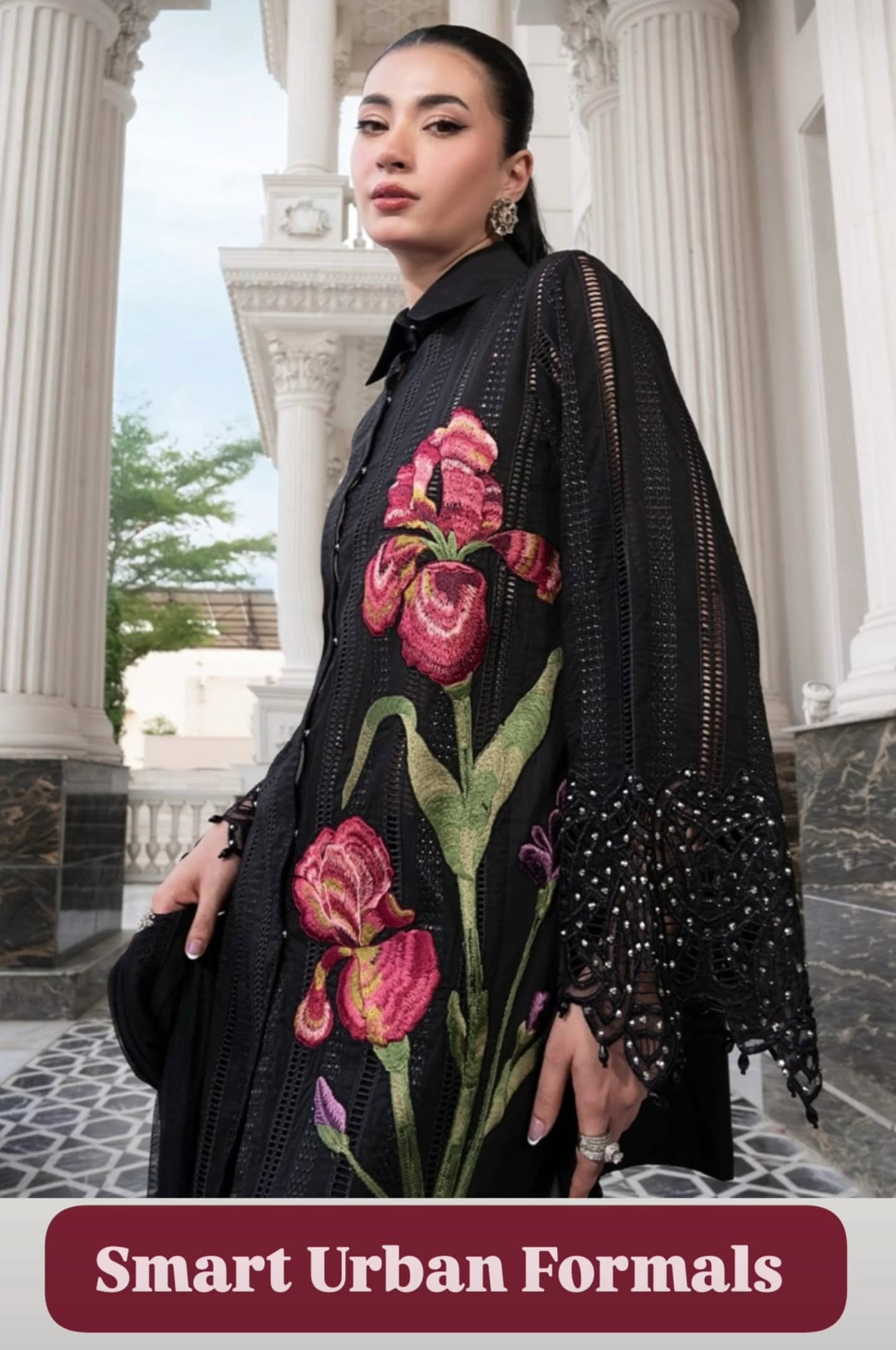 Open Pic/Sale‼️Maria B Eid Lawn 26/Vol 2/D-10/Black