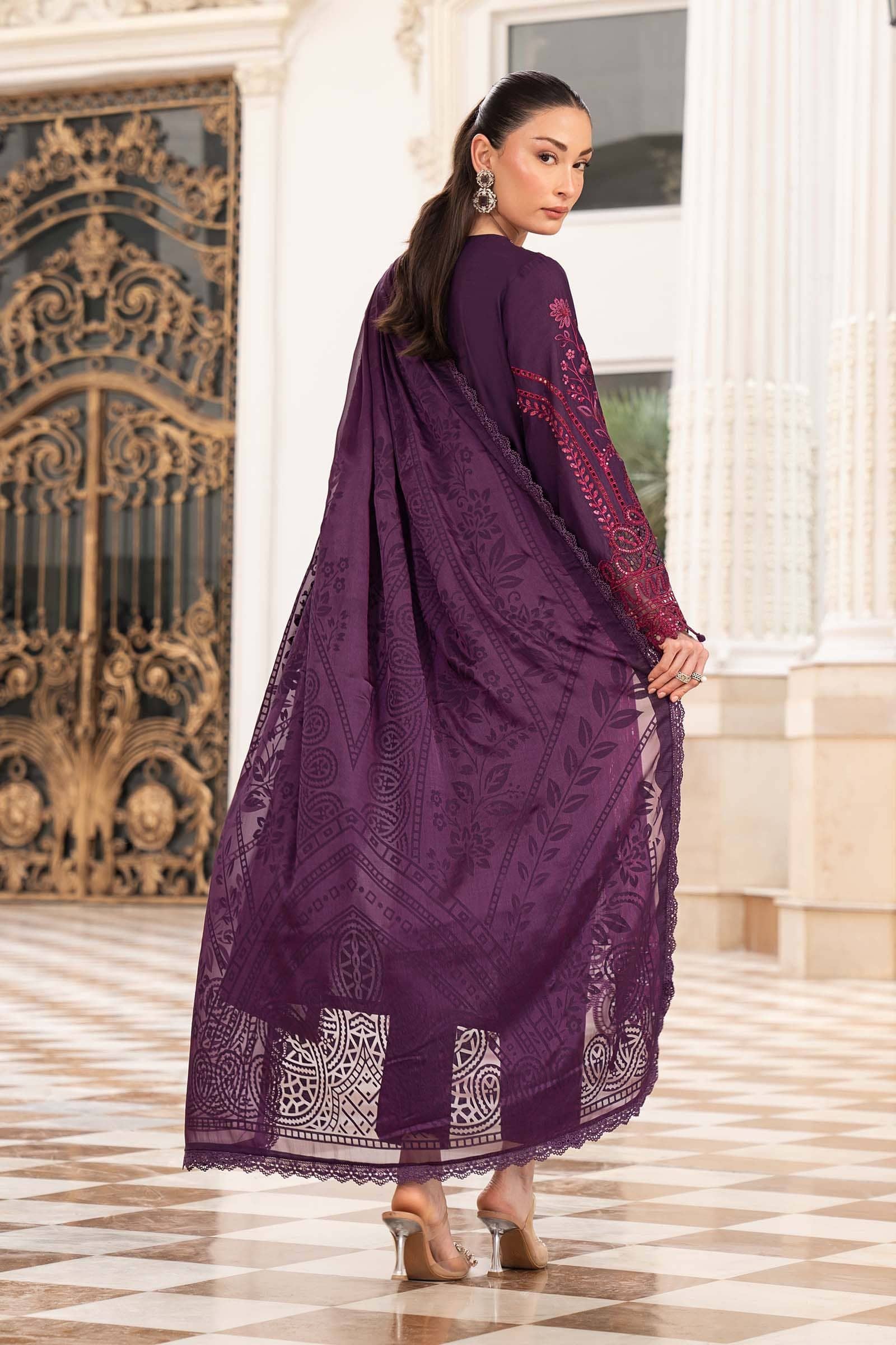 Big Monsoon Sale ‼️Maria B Luxury Lawn 26/Vol 2/D-14/Purple