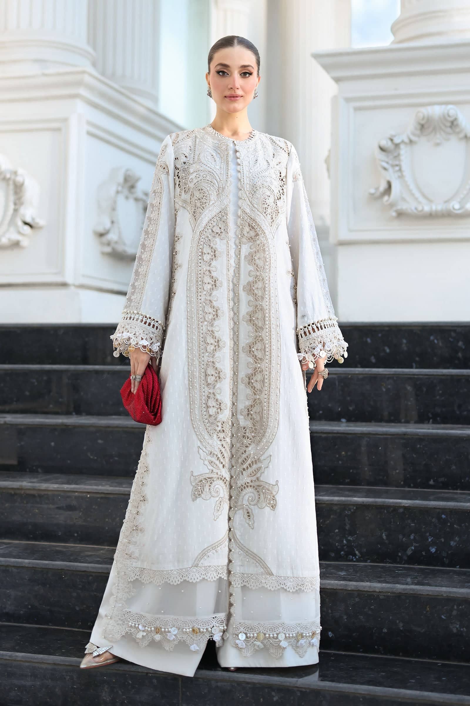 Restocked/Maria B Eid Lawn 26/Vol 2/D-01/Off White