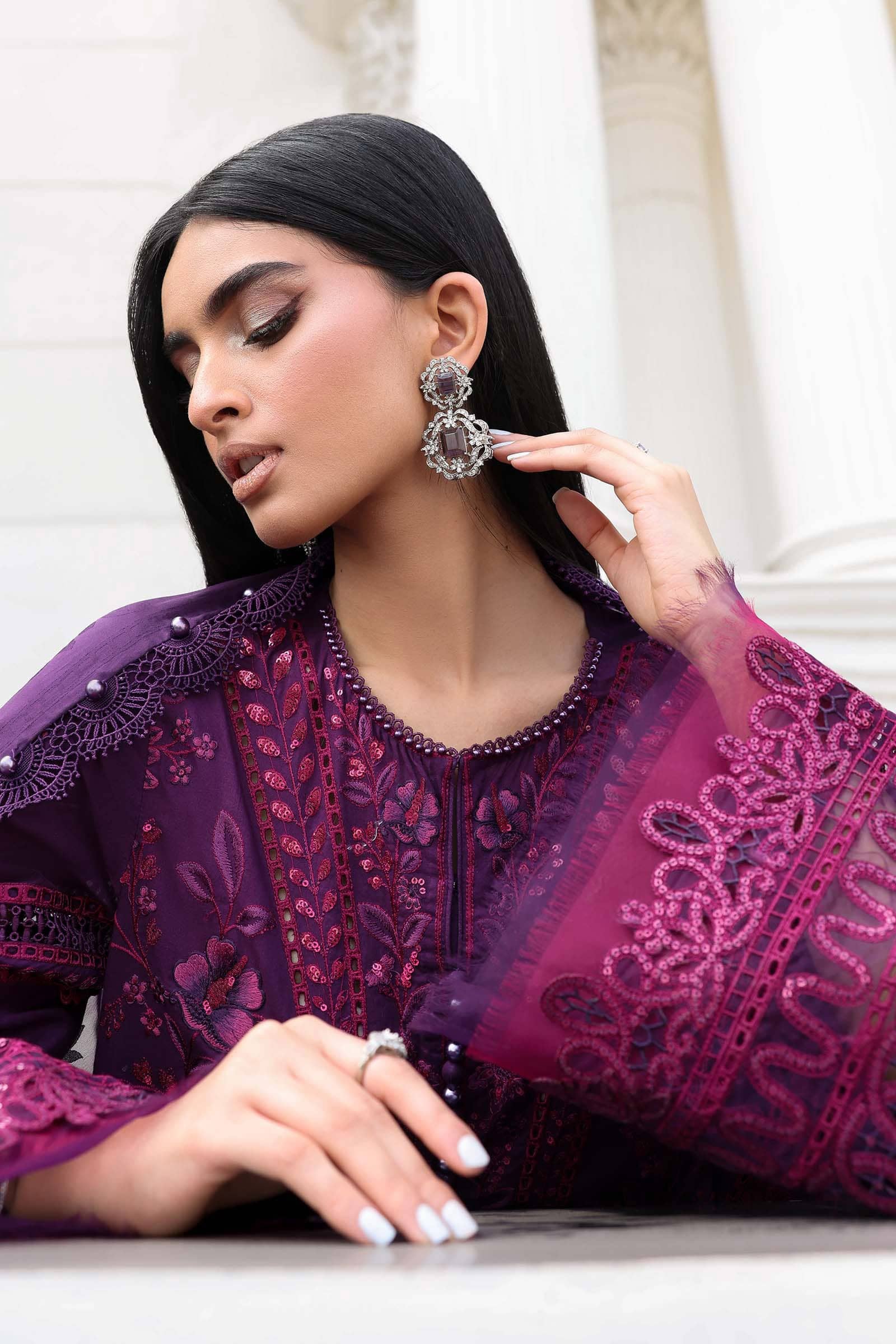 Restocked/Maria B Eid Lawn 26/Vol 2/D-14/Purple