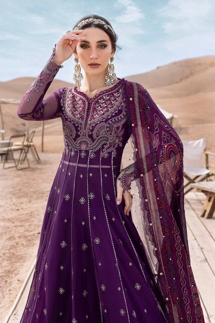 Maria B Lawn Pakistani Suit Maria B Luxury Lawn 25/7B/Plum