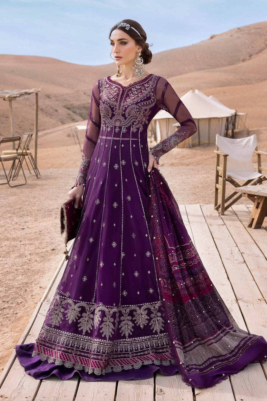 Maria B Lawn Pakistani Suit Maria B Luxury Lawn 25/7B/Plum