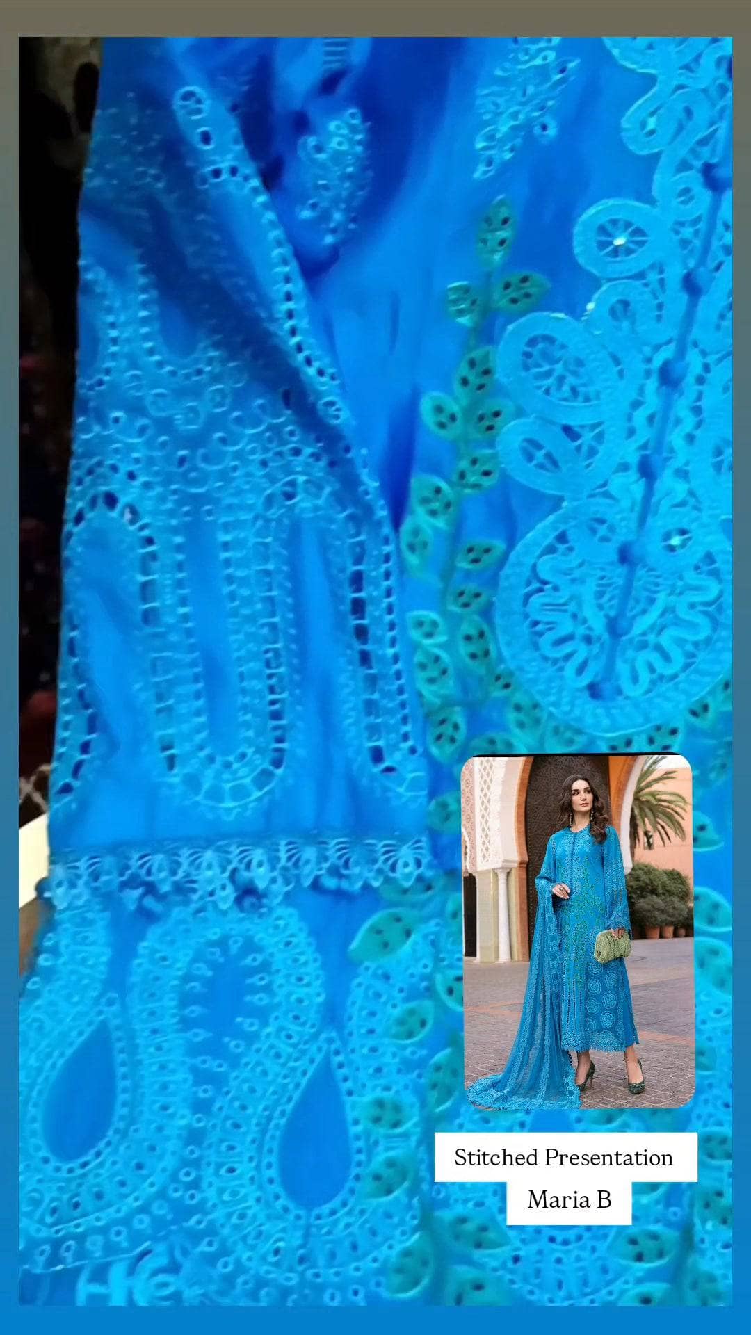 Stitched Look of Unstitched Maria B Luxury Lawn 25/3 B/Size - XL L M S