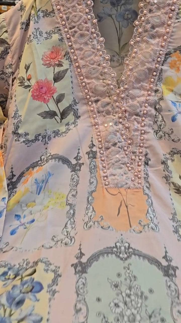 Stitched Look of Unstitched Maria B M Prints 25/11 A/Size - XL L M S