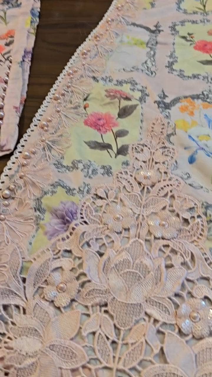 Stitched Look of Unstitched Maria B M Prints 25/11 A/Size - XL L M S