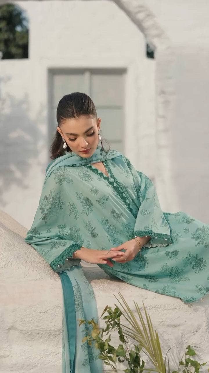 Maria B M Basics Lawn Pakistani Suits Maria B M Basics 25/Vol 1/8B