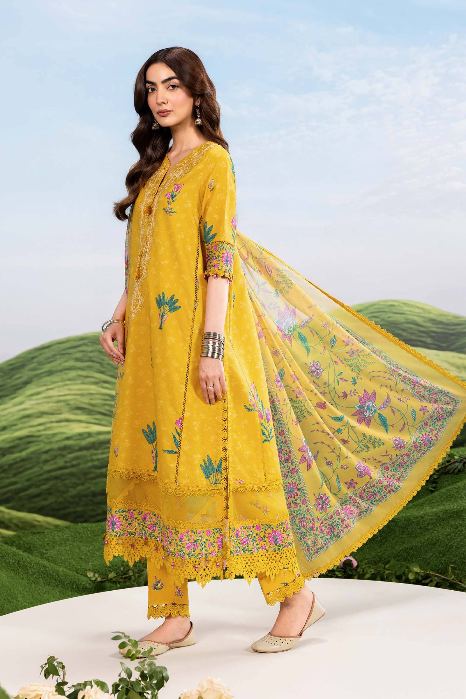 Maria B M Basics Dreamscape/3A/Mustard