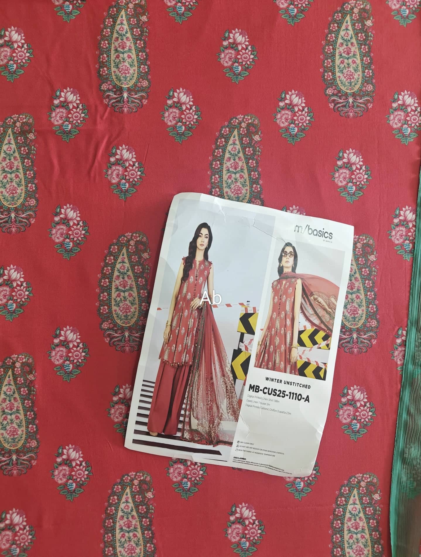 Maria B M Basics open pics Open Pic/Maria B M Basics/Vol 2/Linen/Red/10 A