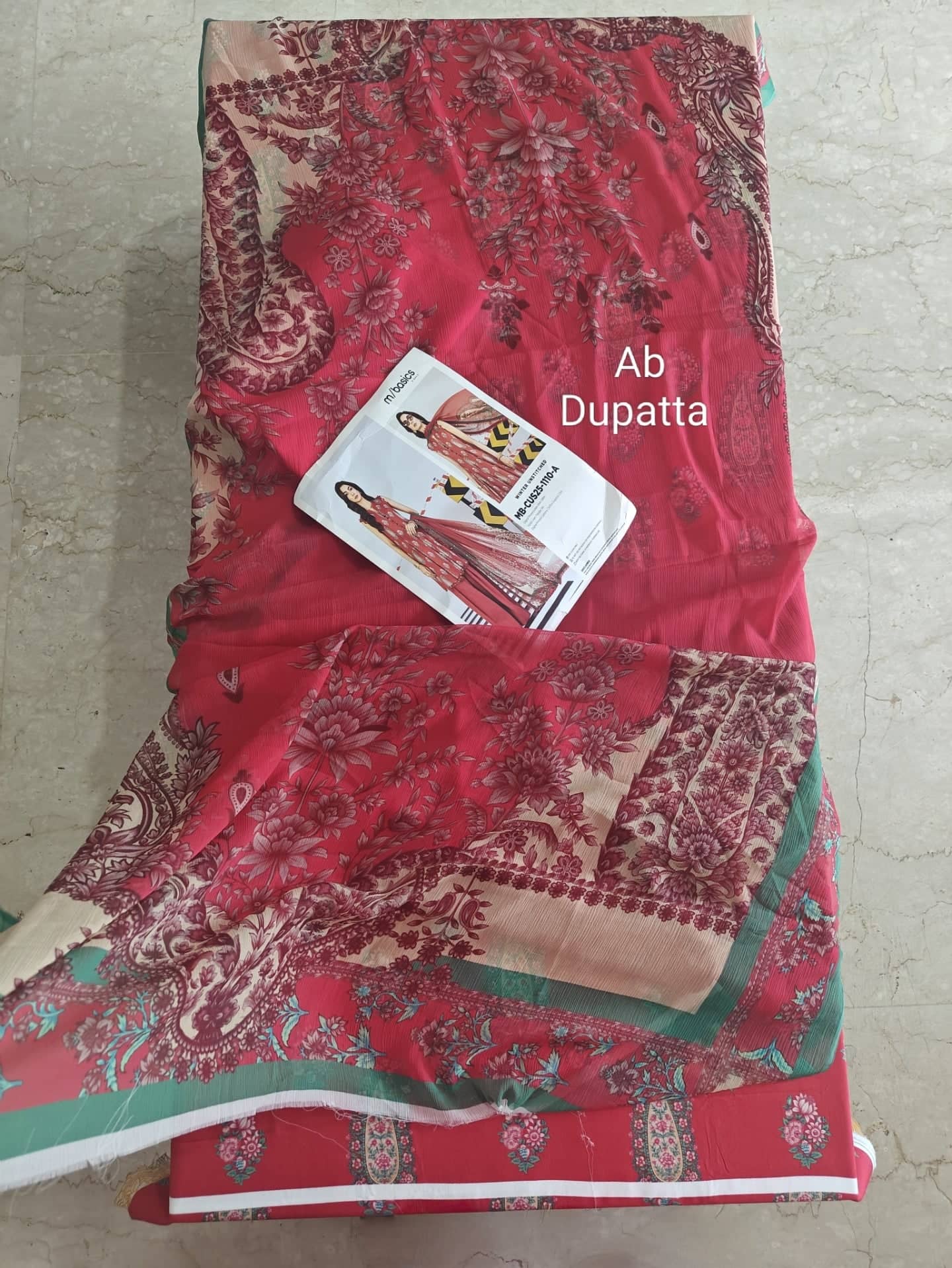 Maria B M Basics open pics Open Pic/Maria B M Basics/Vol 2/Linen/Red/10 A