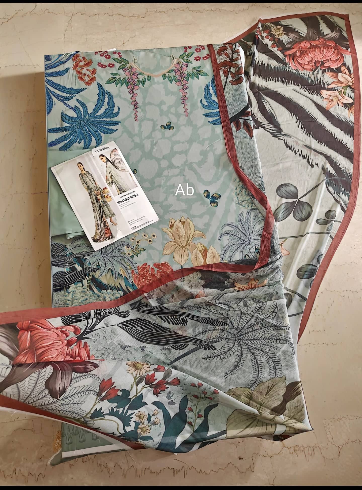 Open Pic/Maria B M Basics/Vol 2/Linen Suit/9A/Sage Green