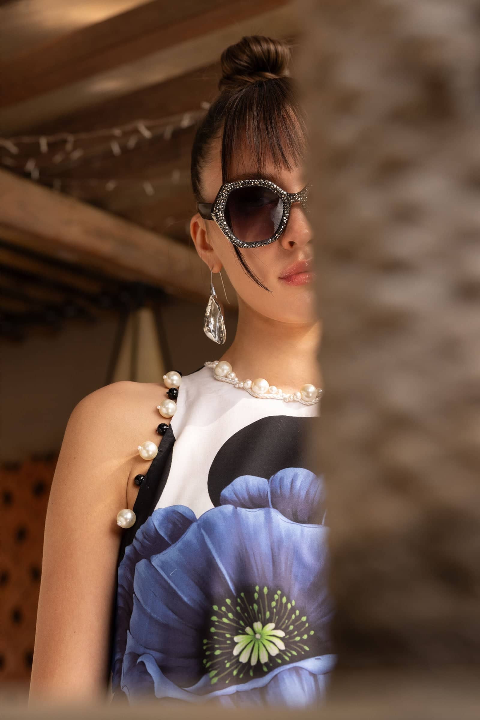 Maria B M Prints 26/Safari Scape/13A/White/Chiffon Dupatta