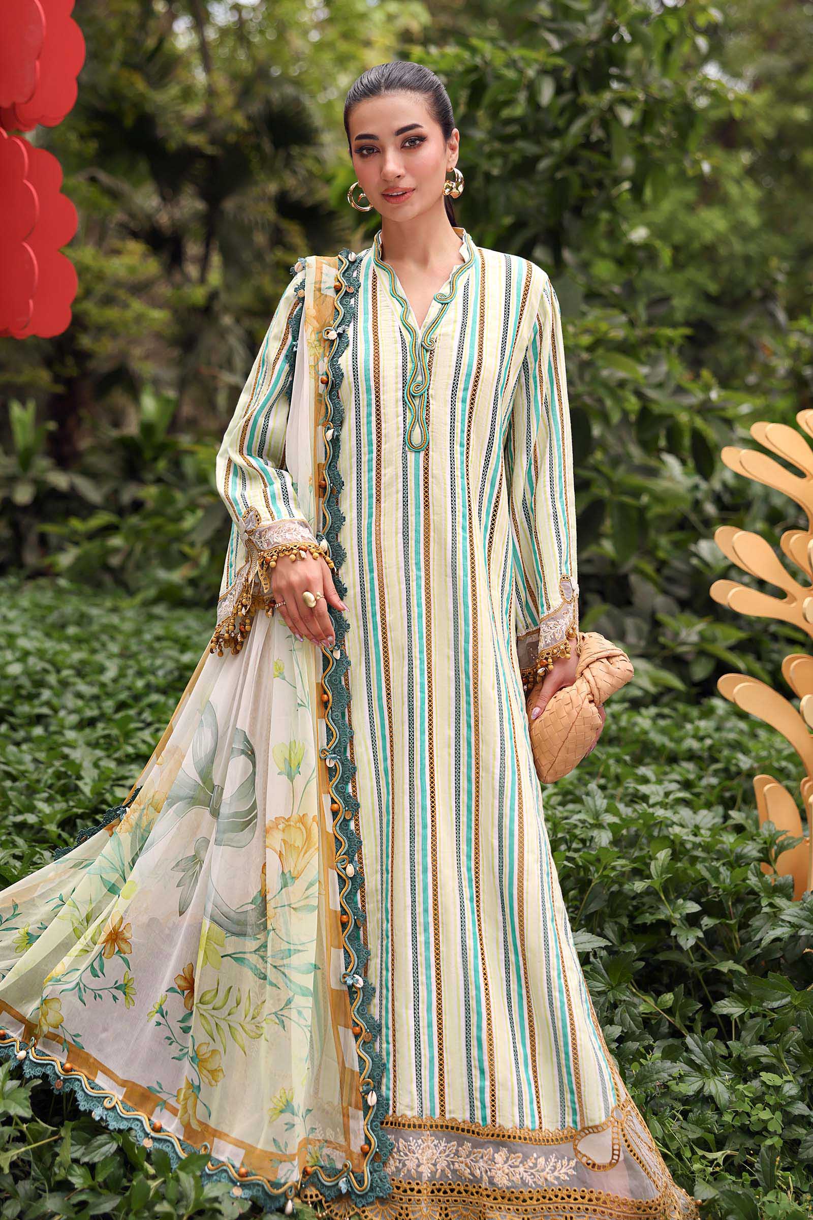 Maria B M Prints 26/Vol 2/2B/Mustard&Green