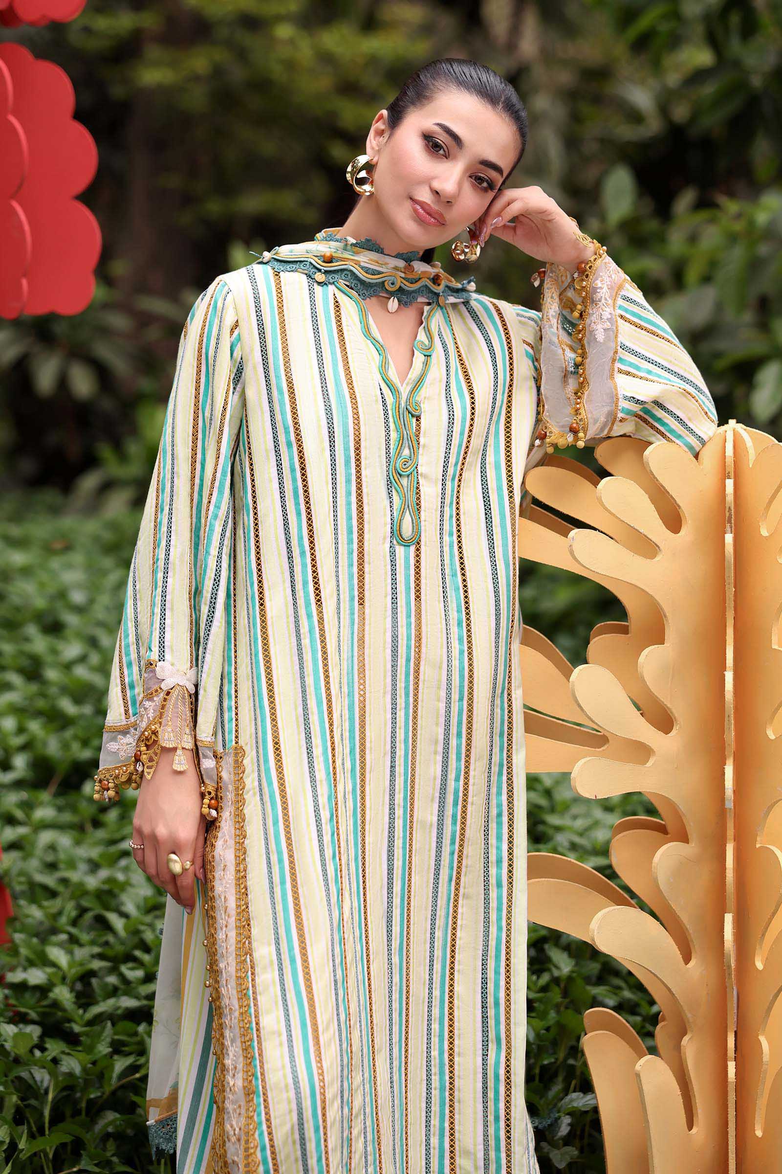 Maria B M Prints 26/Vol 2/2B/Mustard&Green