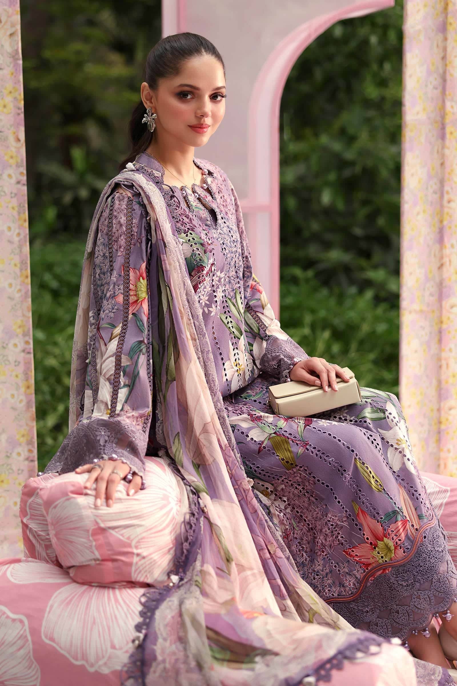 Restocked/Maria B M Prints 26/Vol 2/6B/Lilac