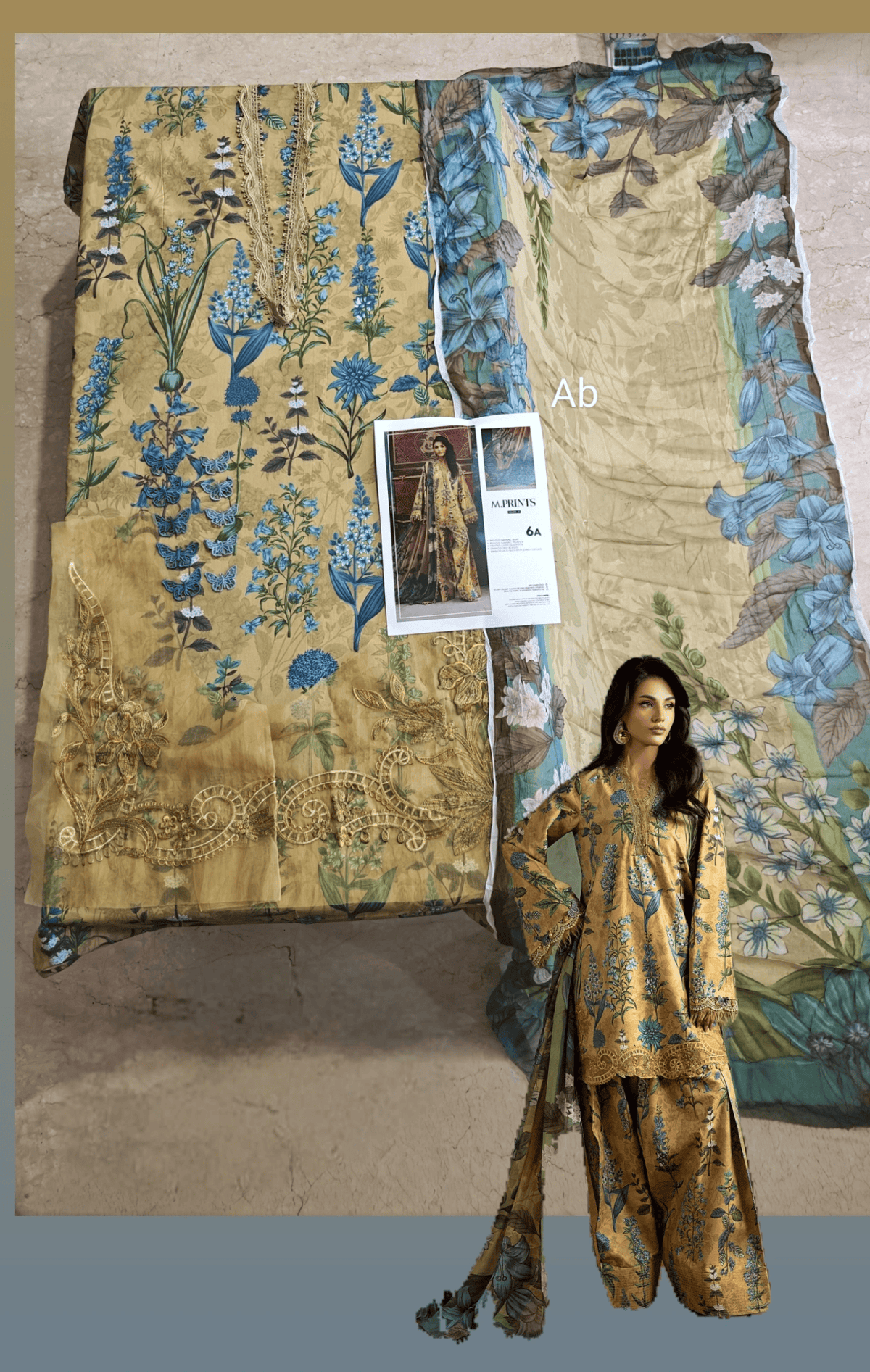 Open Pic/Maria B M Prints/Fall Edit 26/6 A/Cambric/Mustard