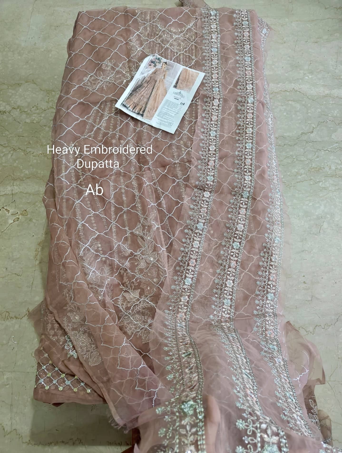 Maria B Mbroidered open pics Open Pic/Maria B Mbroidered/Ash Pink/BD 2804