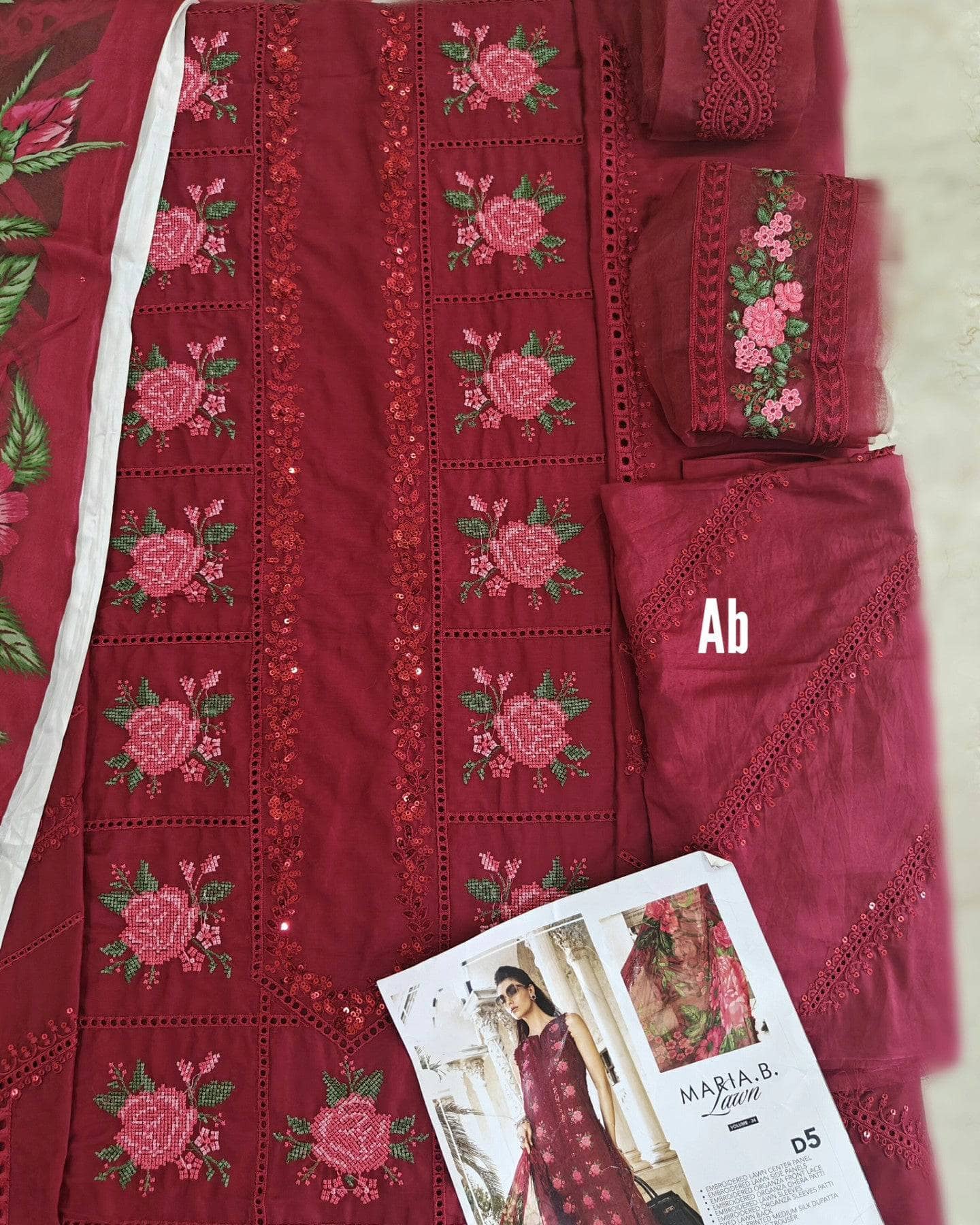 Maria B open pics Open Pic/Maria B Lawn 24/D 5/Red