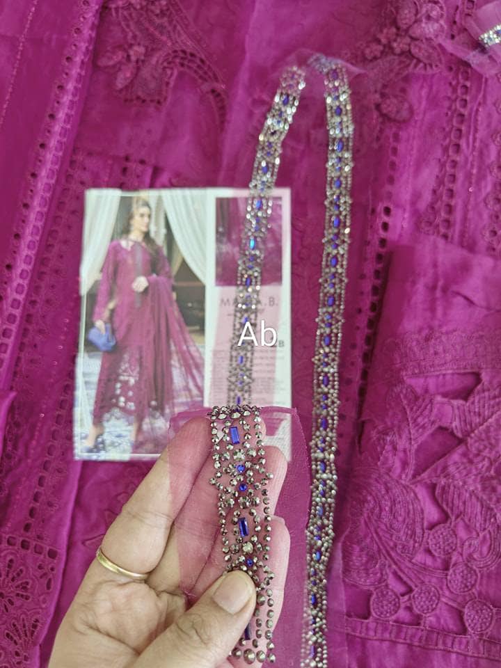 Open Pic/Maria B Luxury Lawn 25/2B/Magenta