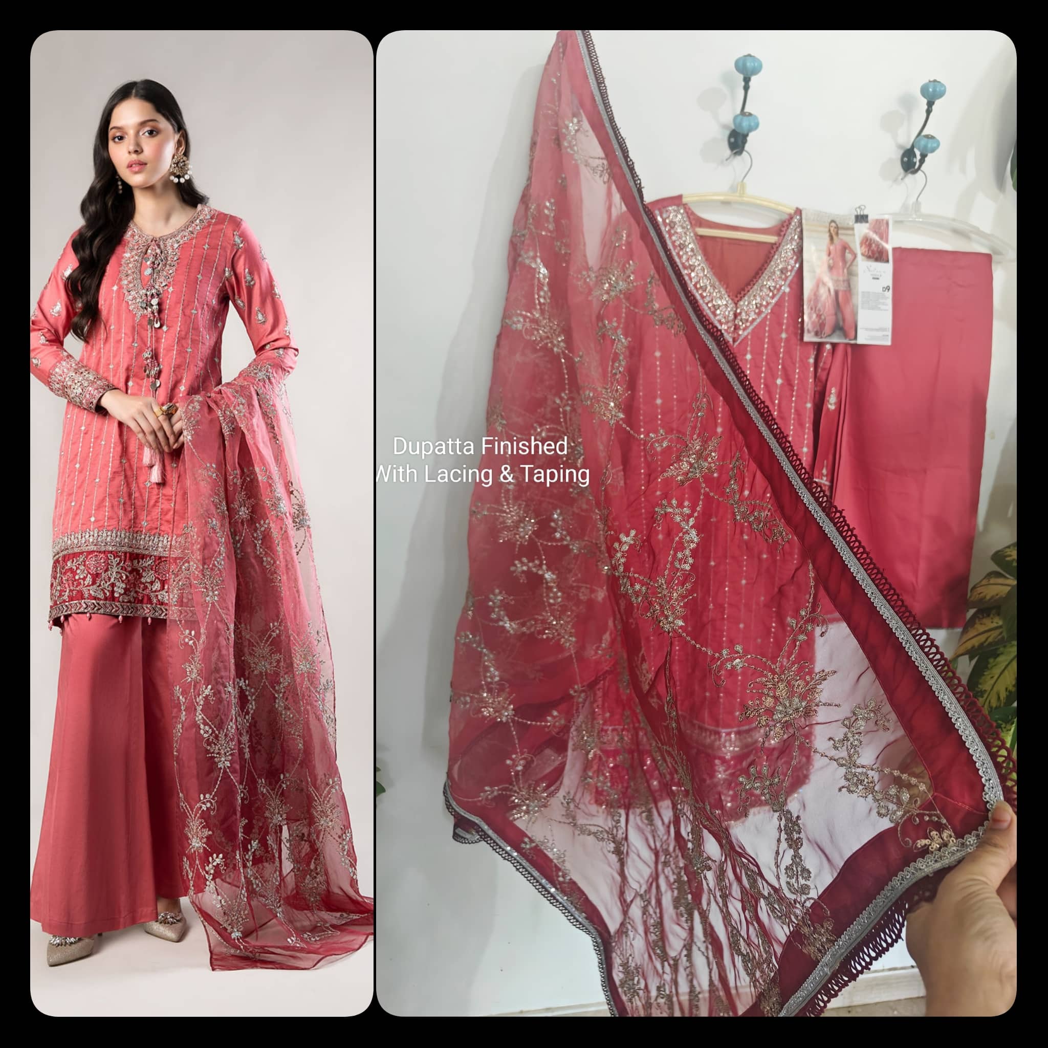 Ready To Wear/Stitched/Maria B Sateen/Size -M