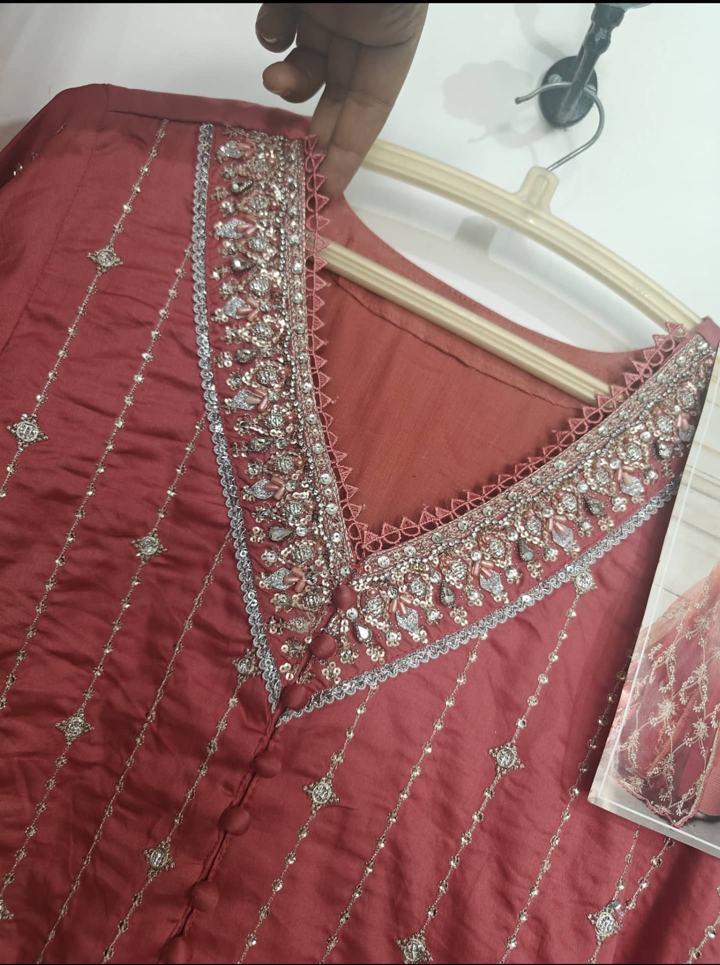 Ready To Wear/Stitched/Maria B Sateen/Size -M