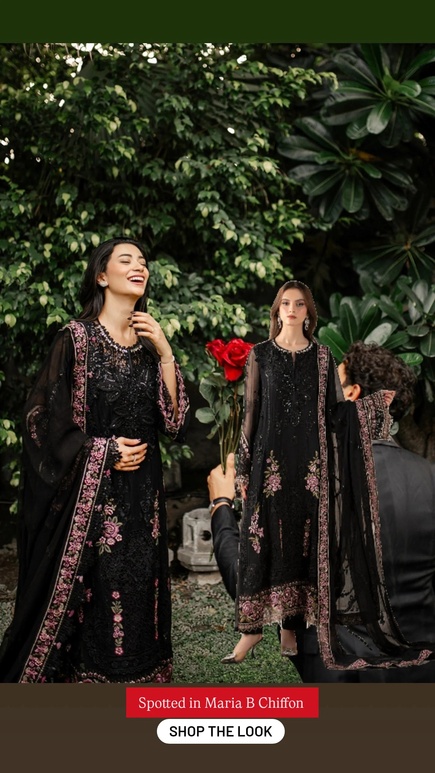 Spotted in Sale‼️Maria B Chiffon/MPC-25-104/Black