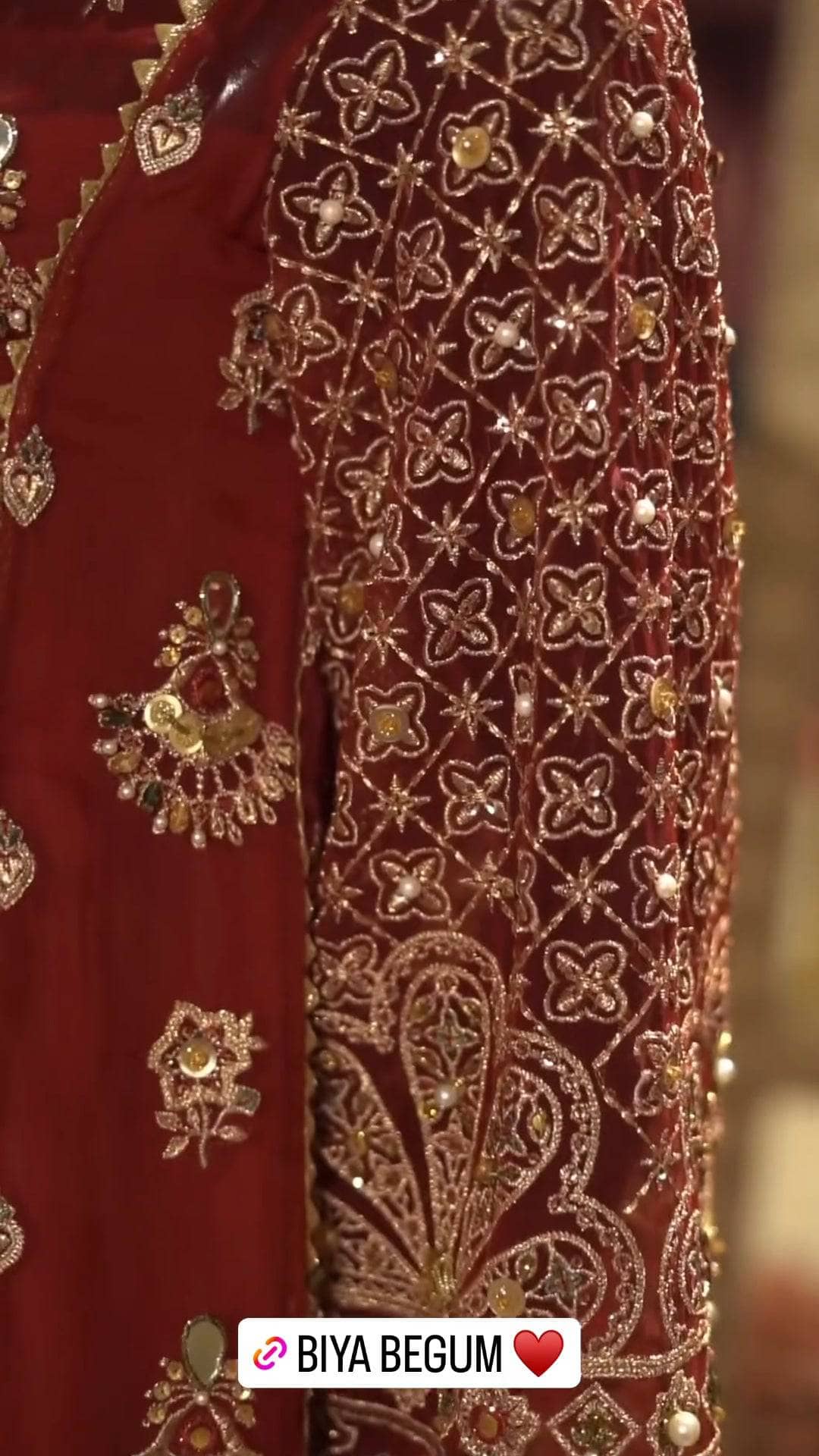 Stitched Look of Unstitched Mohsin Naveed Ranjha/Zarlish/Shaadi Collection/Biya Begum/Size - SM L XL