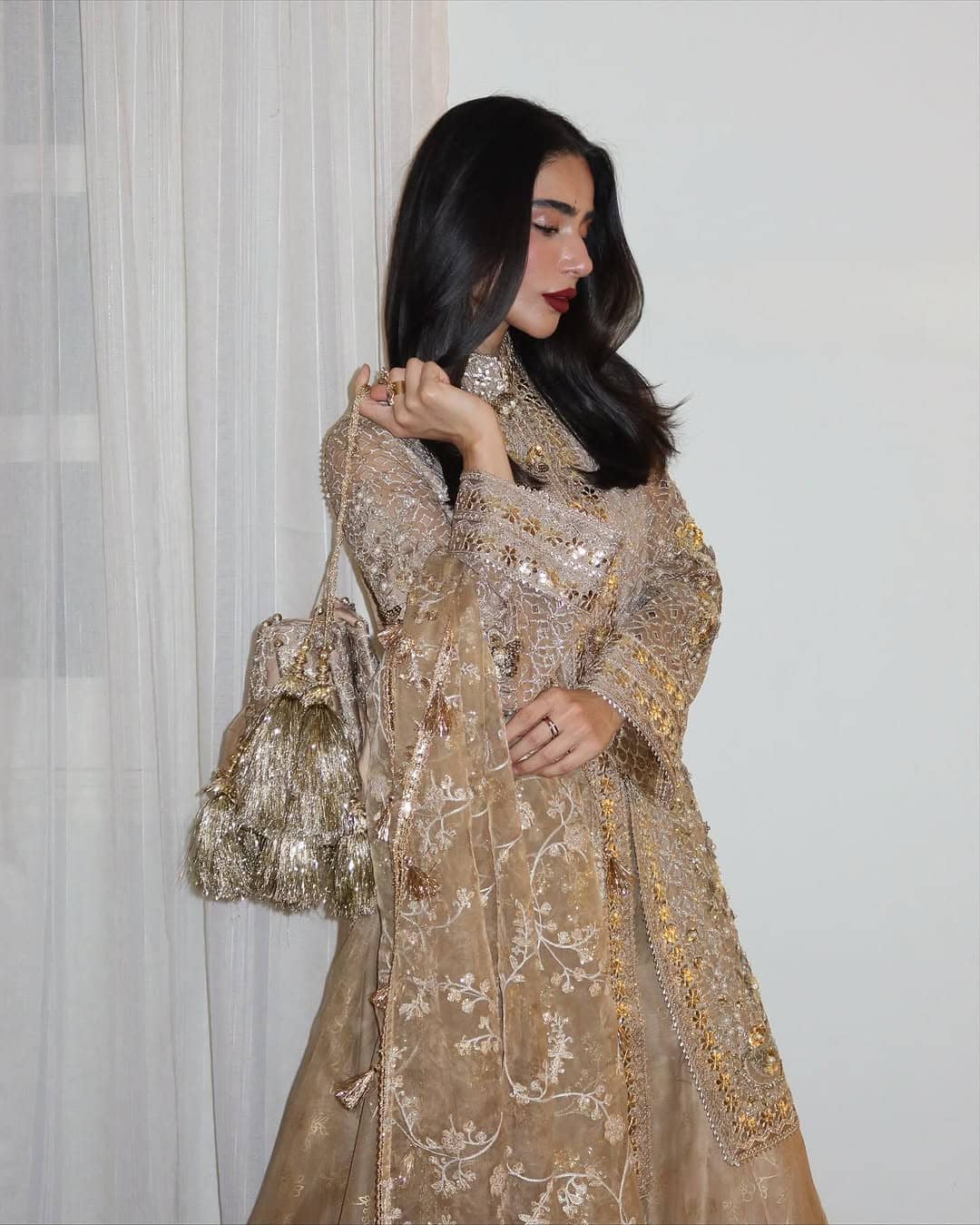 Spotted in Mohsin Naveed Ranjha/Makhfi/Shaadi Collection/Gold/Roshni