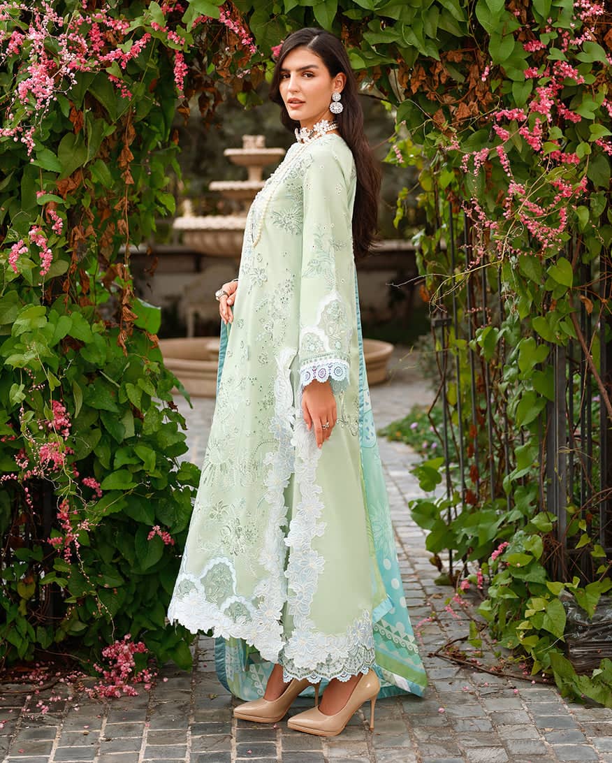 Mushq Amoi Lawn/Love Escape/Mint Green