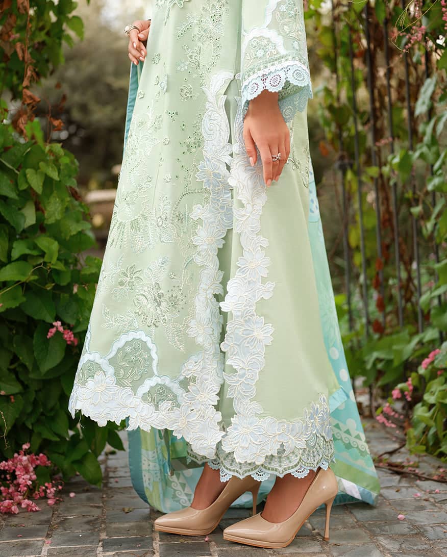 Mushq Amoi Lawn/Love Escape/Mint Green