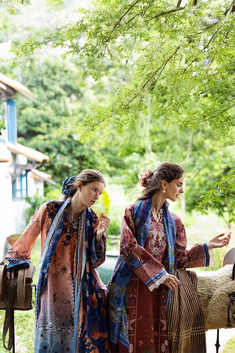 Mushq Hemline Mirasol/Viento Vivi/Peach & Blue