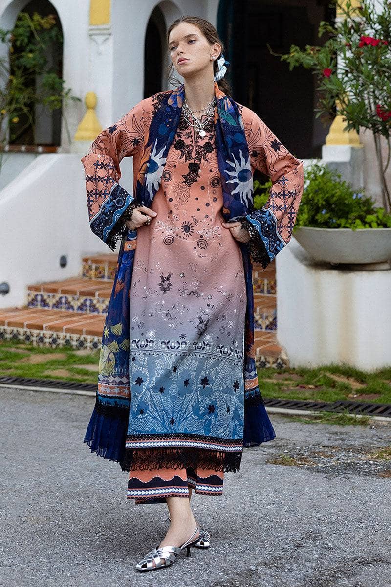 Mushq Hemline Mirasol/Viento Vivi/Peach & Blue