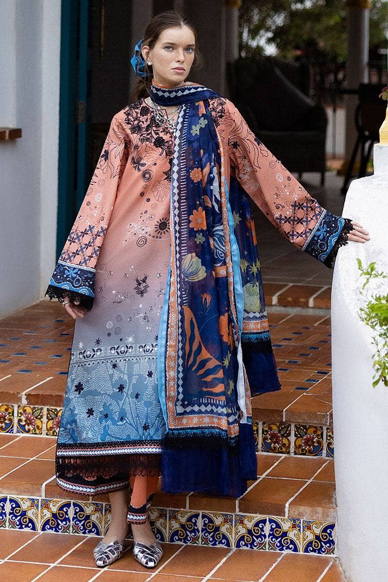 Mushq Hemline Mirasol/Viento Vivi/Peach & Blue
