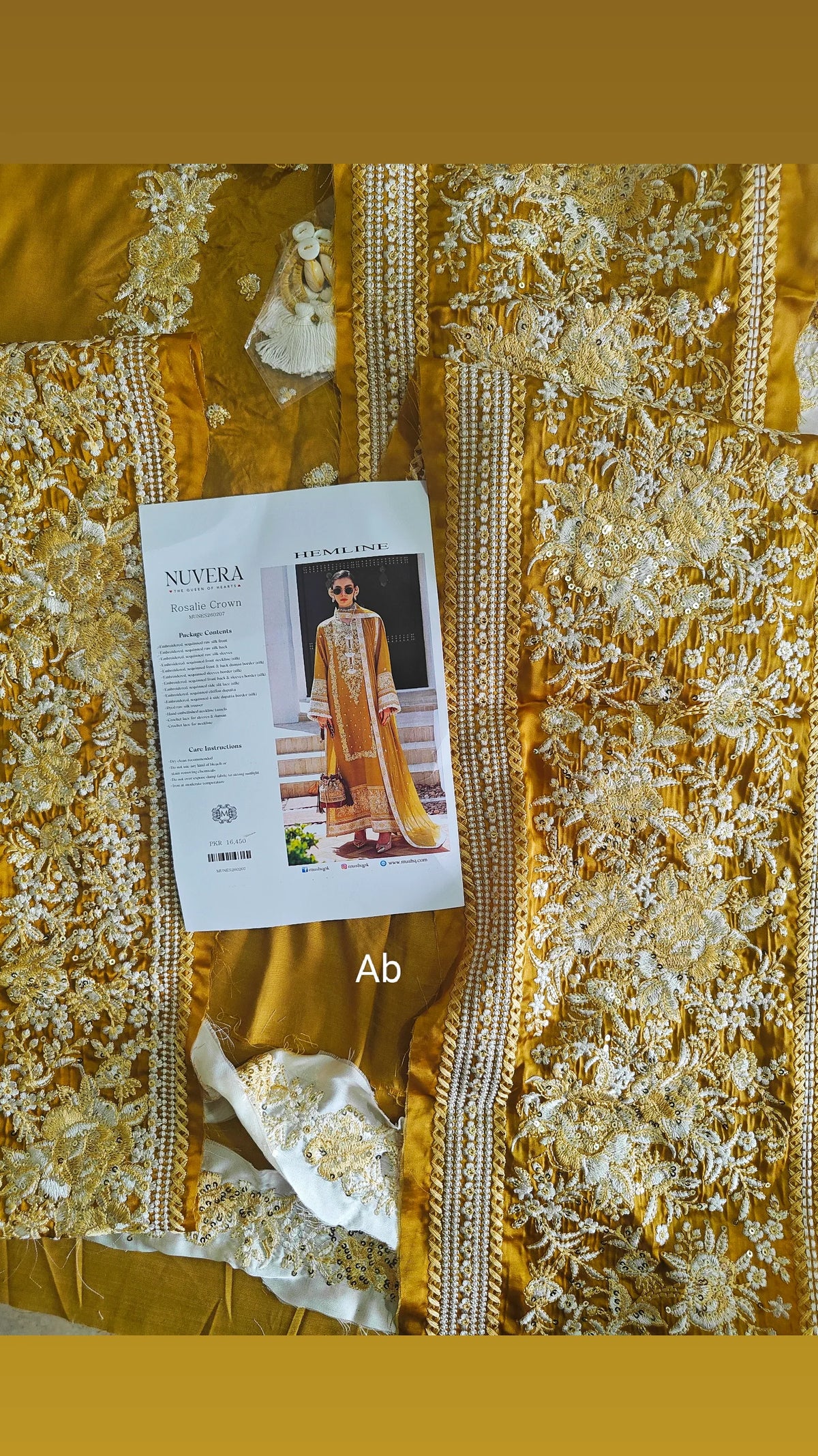Open Pic/Mushq Nuvera Raw Silk 26/Vol 2/Rosalie Crown/D 07/Yellow