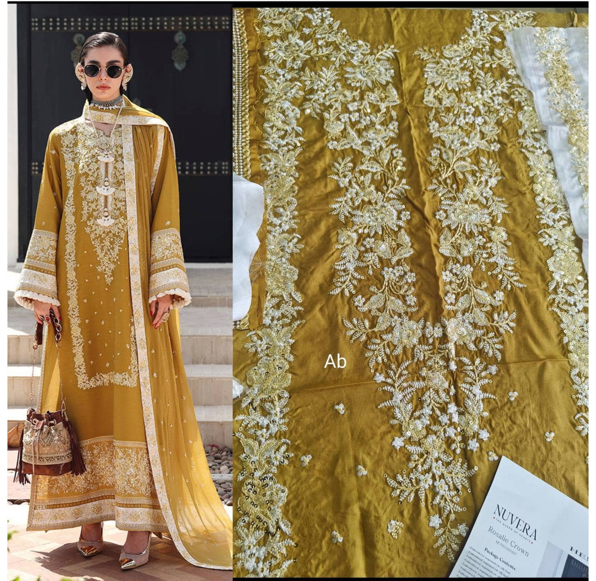 Open Pic/Mushq Nuvera Raw Silk 26/Vol 2/Rosalie Crown/D 07/Yellow