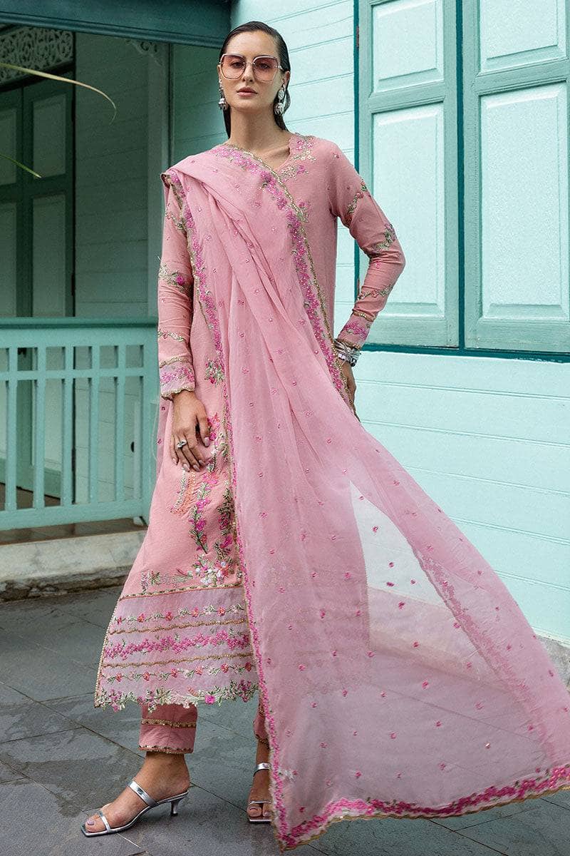 Mushq Nuvera Hemline Raw Silk/Elowen/Pink