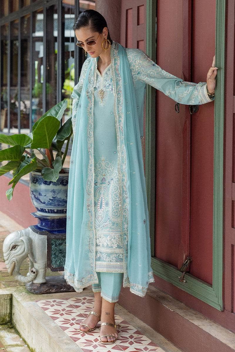 Mushq Nuvera Hemline Raw Silk/Freyelle/Light Blue
