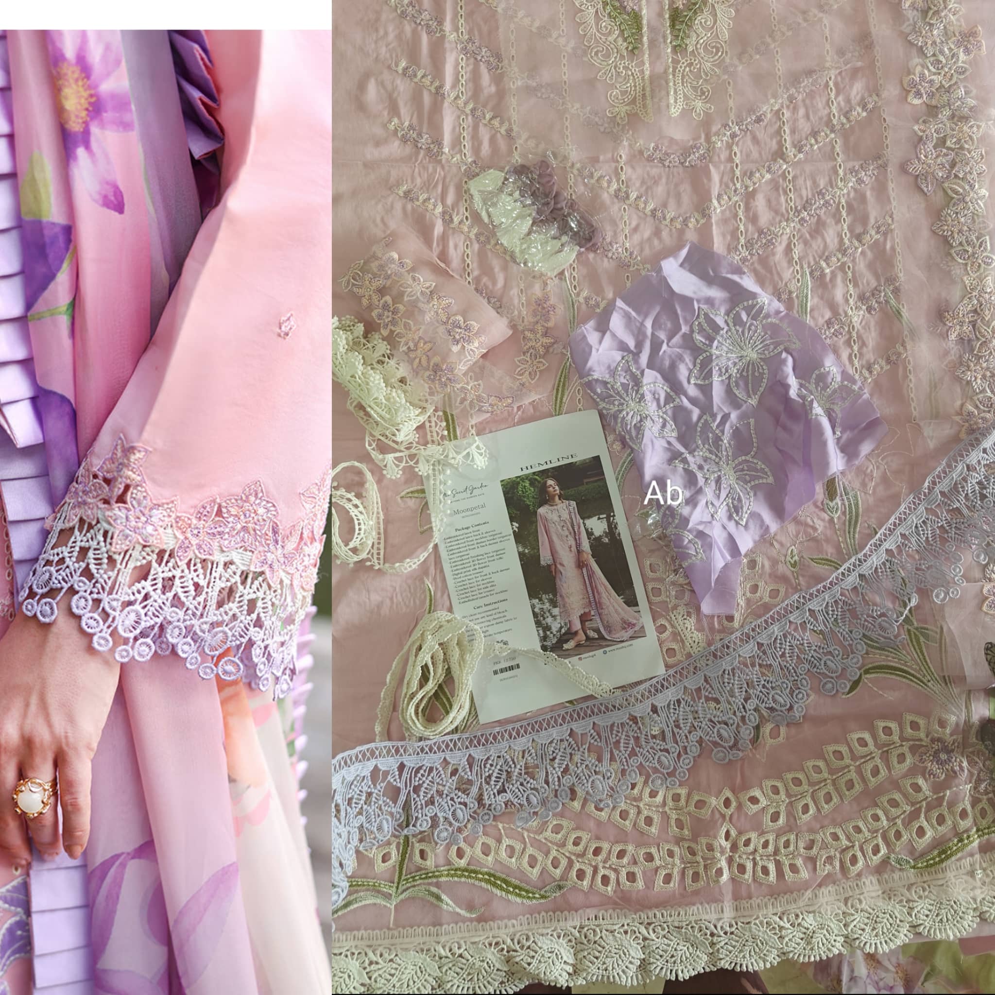 Hot 🔥 Sellers/Open Pic/Mushq Hemline 26/Vol 2/Mushq Hemline 26/Vol 2/Pink/Silk Dupatta